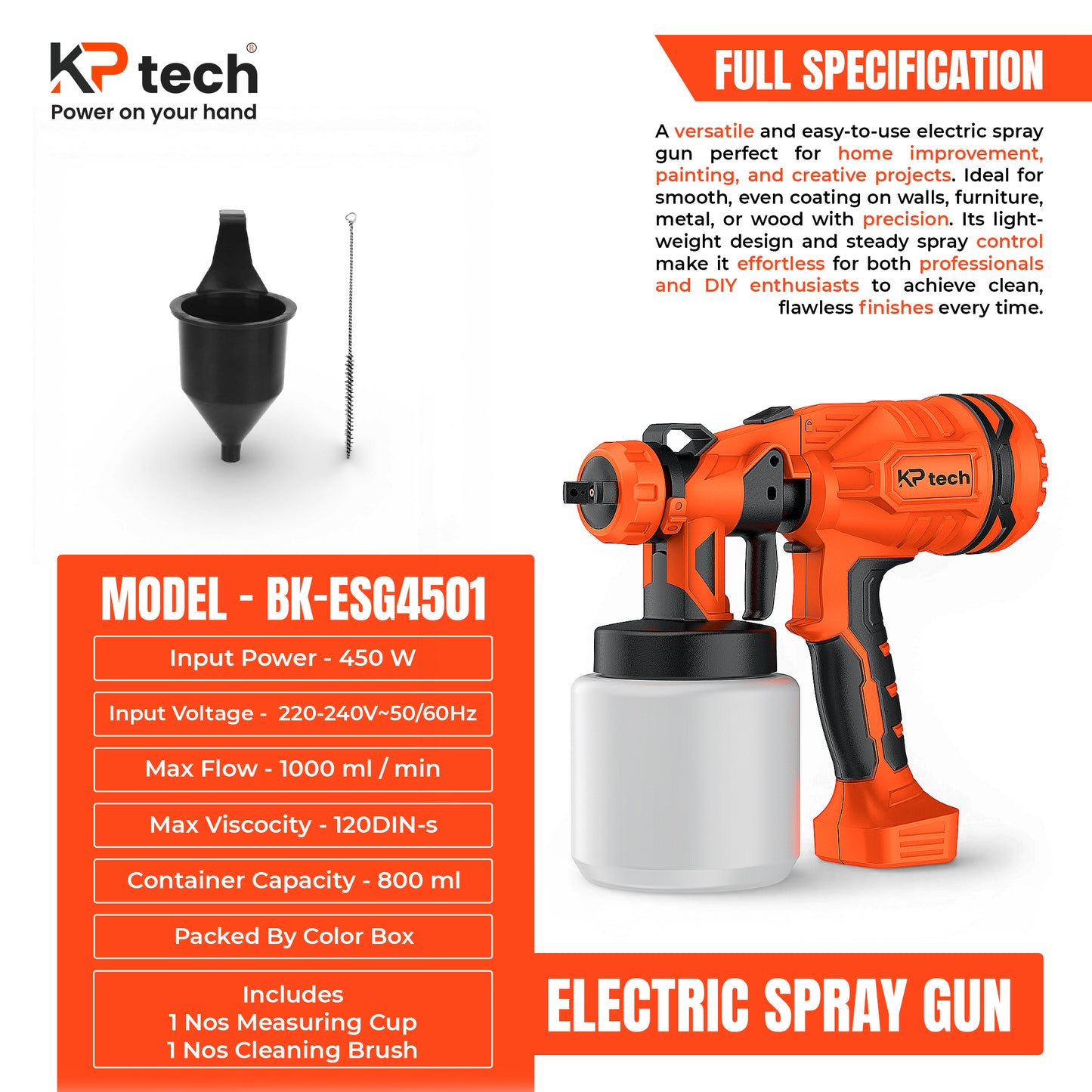 Electric Spray Gun BK-ESG4501