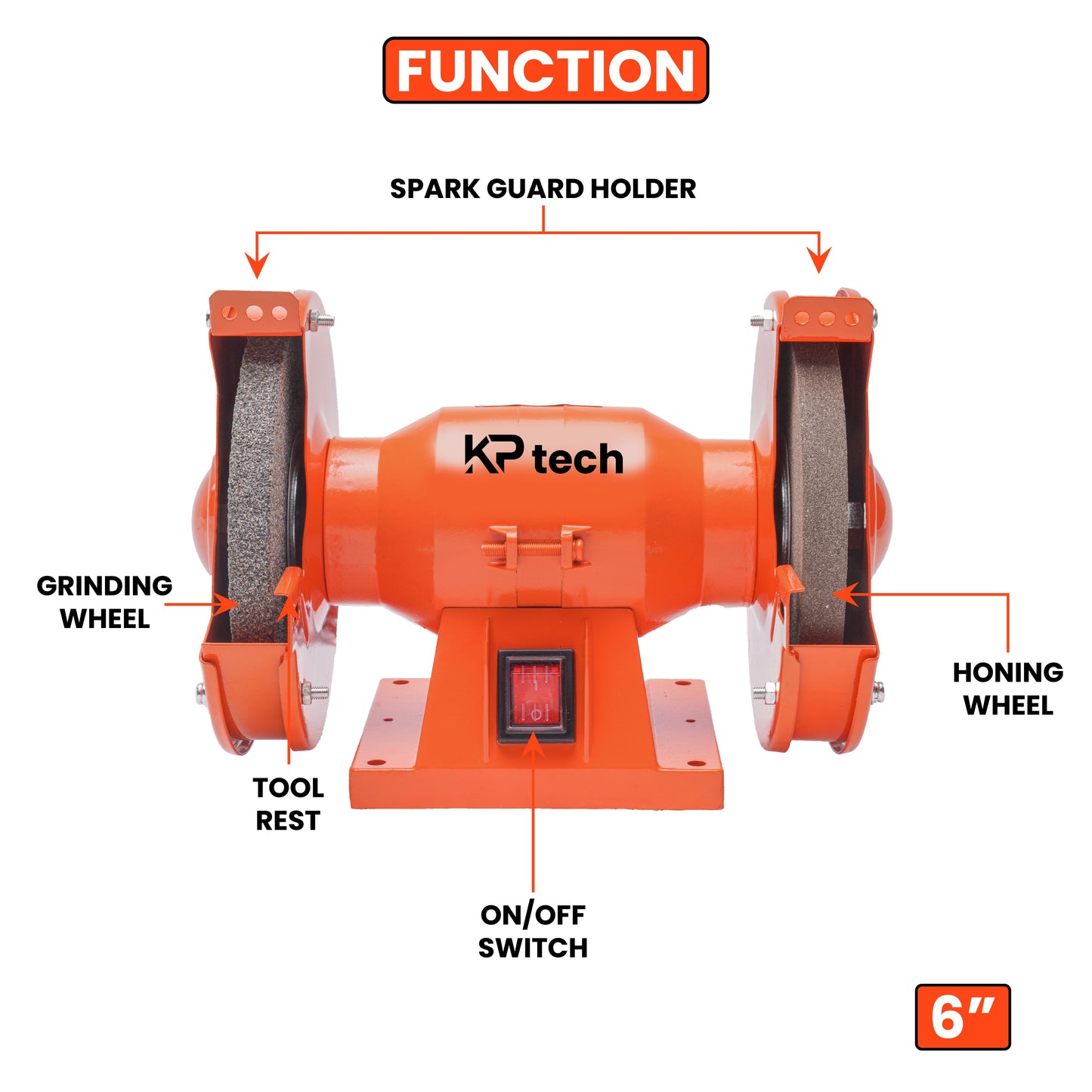 Bench grinder 150W | 2950 RPM