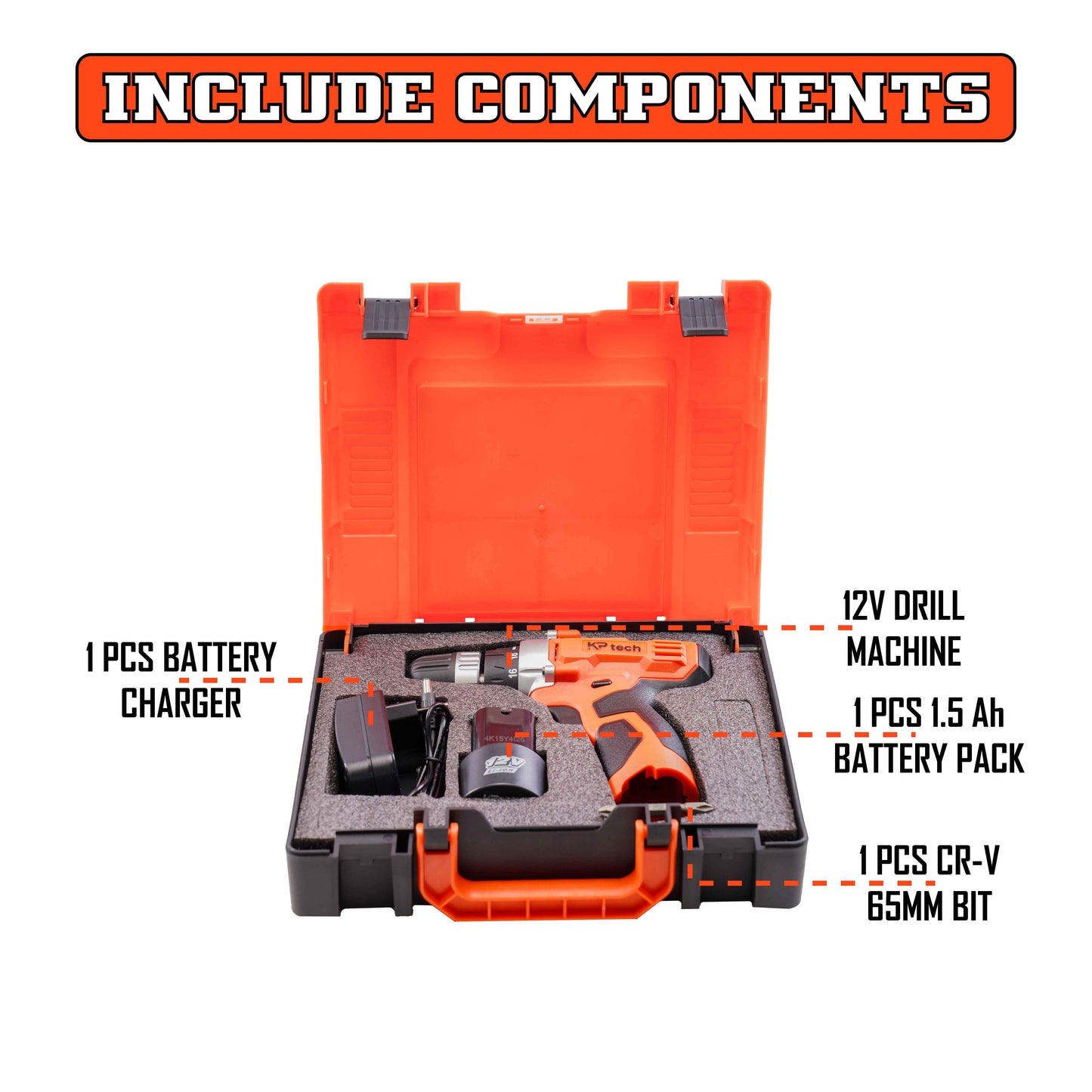 Cordless Drill 12V | 22NM Torque