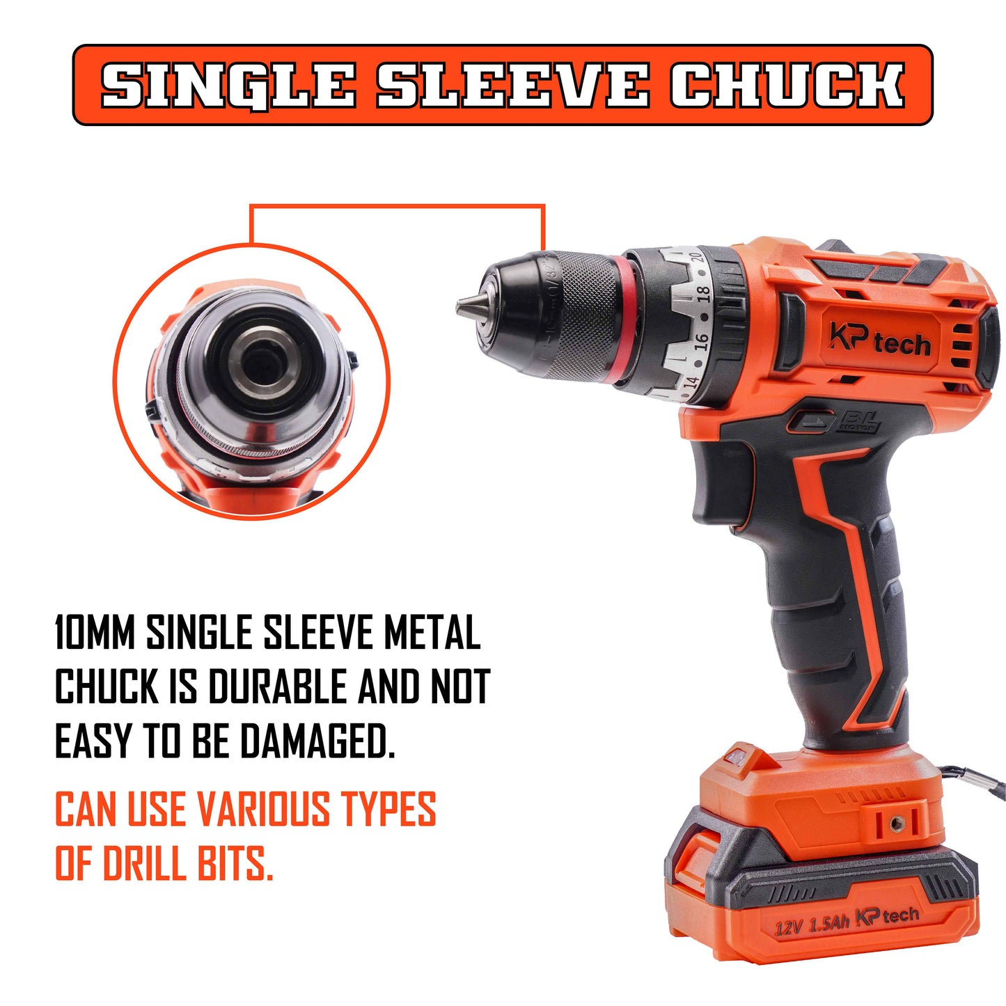 Cordless Drill 12V | 35NM Torque