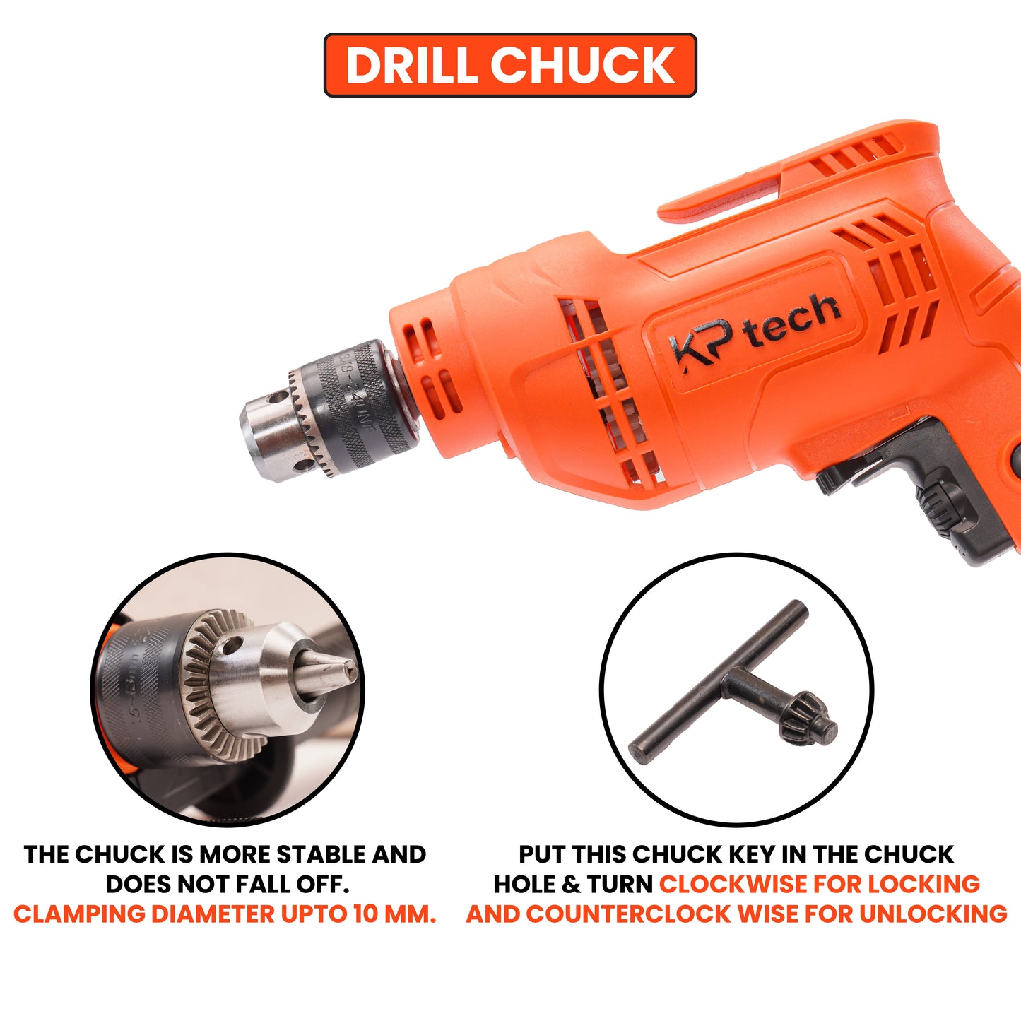 Impact Drill 500W | 10mm Chuck