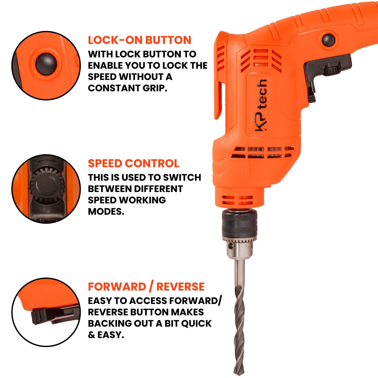 Impact Drill 500W | 10mm Chuck