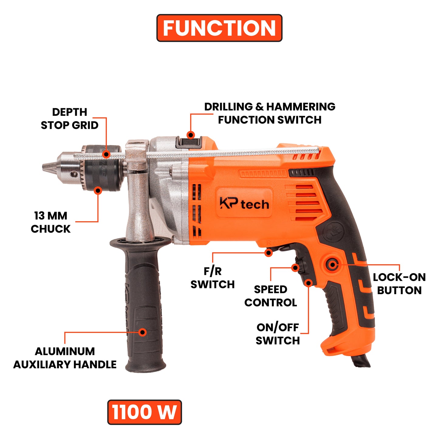 Impact Drill 1100W