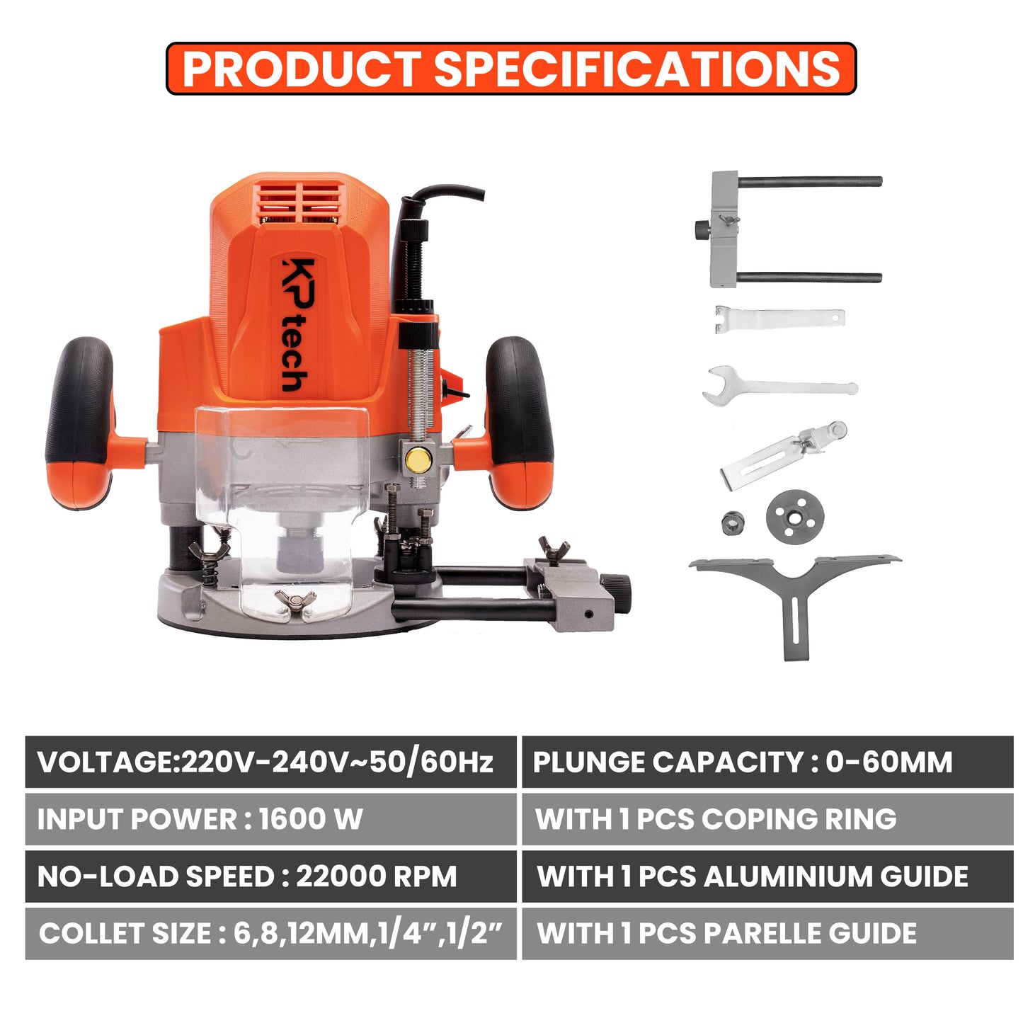 Electric router 1600W