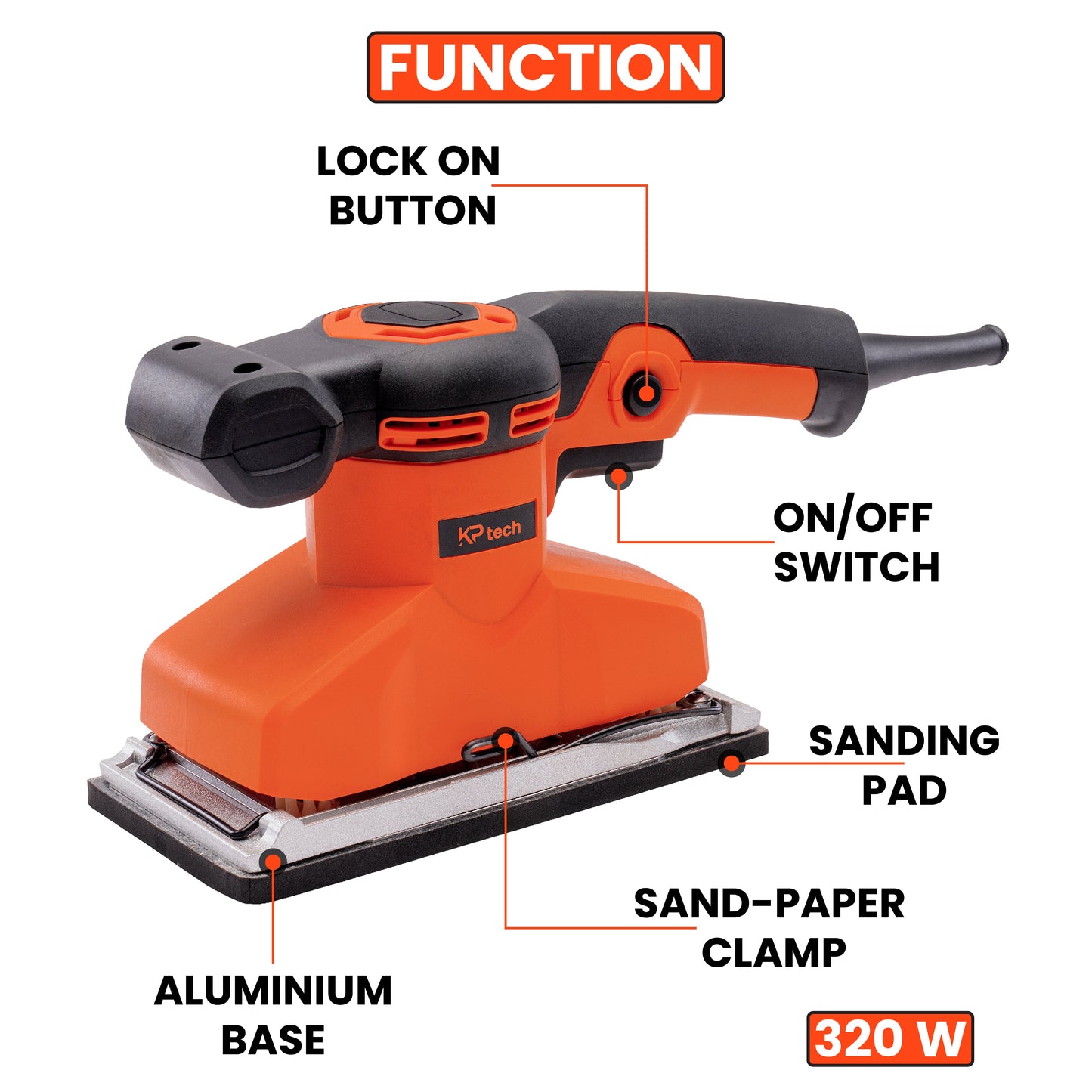 Finishing sander 320W