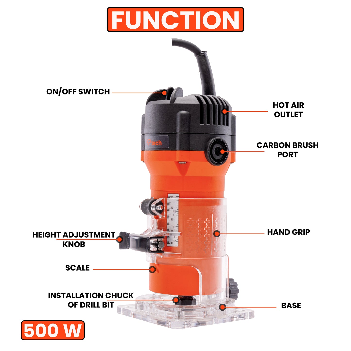 Electric Laminate Trimmer 500W