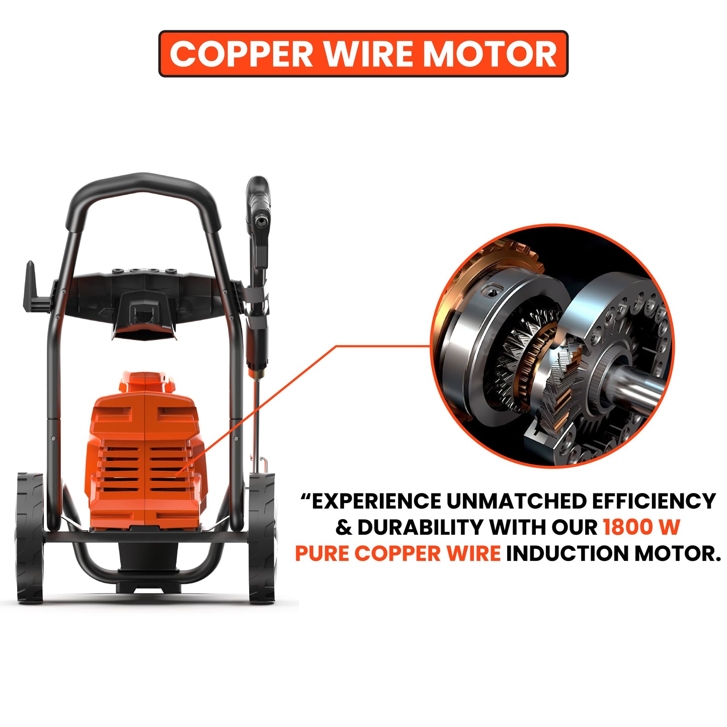 High pressure washer 2100W | 150Bar(2150PSI) Pressure
