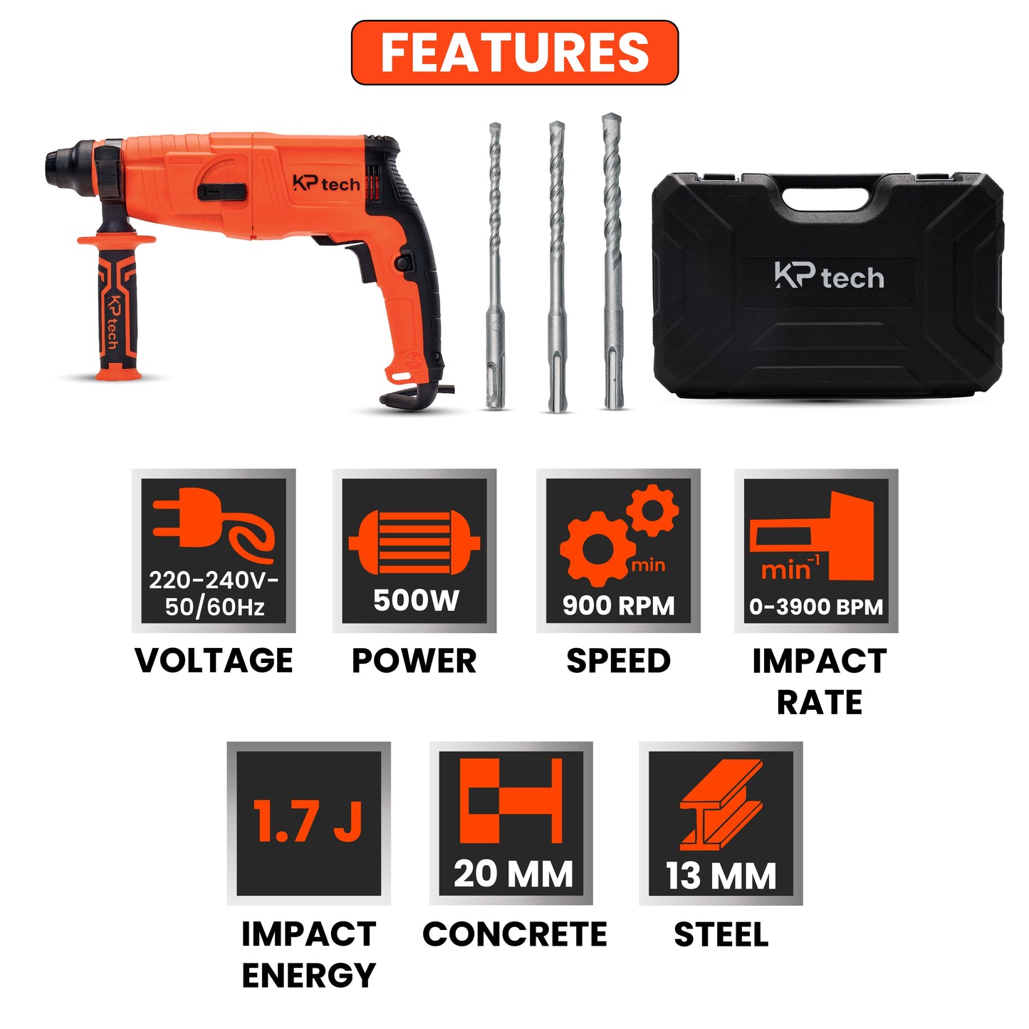 Rotary Hammer 500W