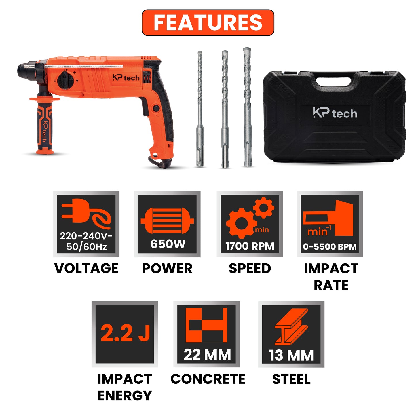 Rotary Hammer 650W