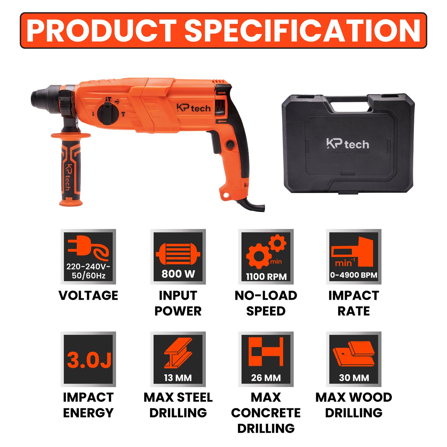 Rotary Hammer 800W