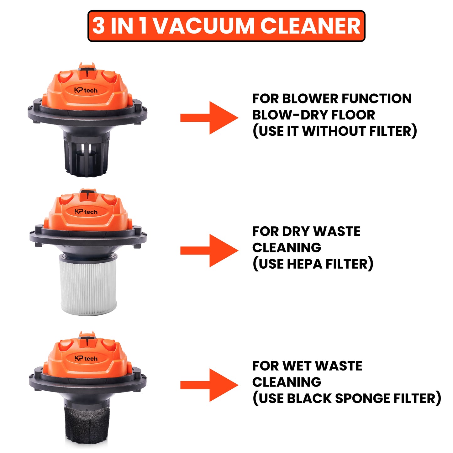 Vacuum Cleaner Wet & Dry 1200W | 25L
