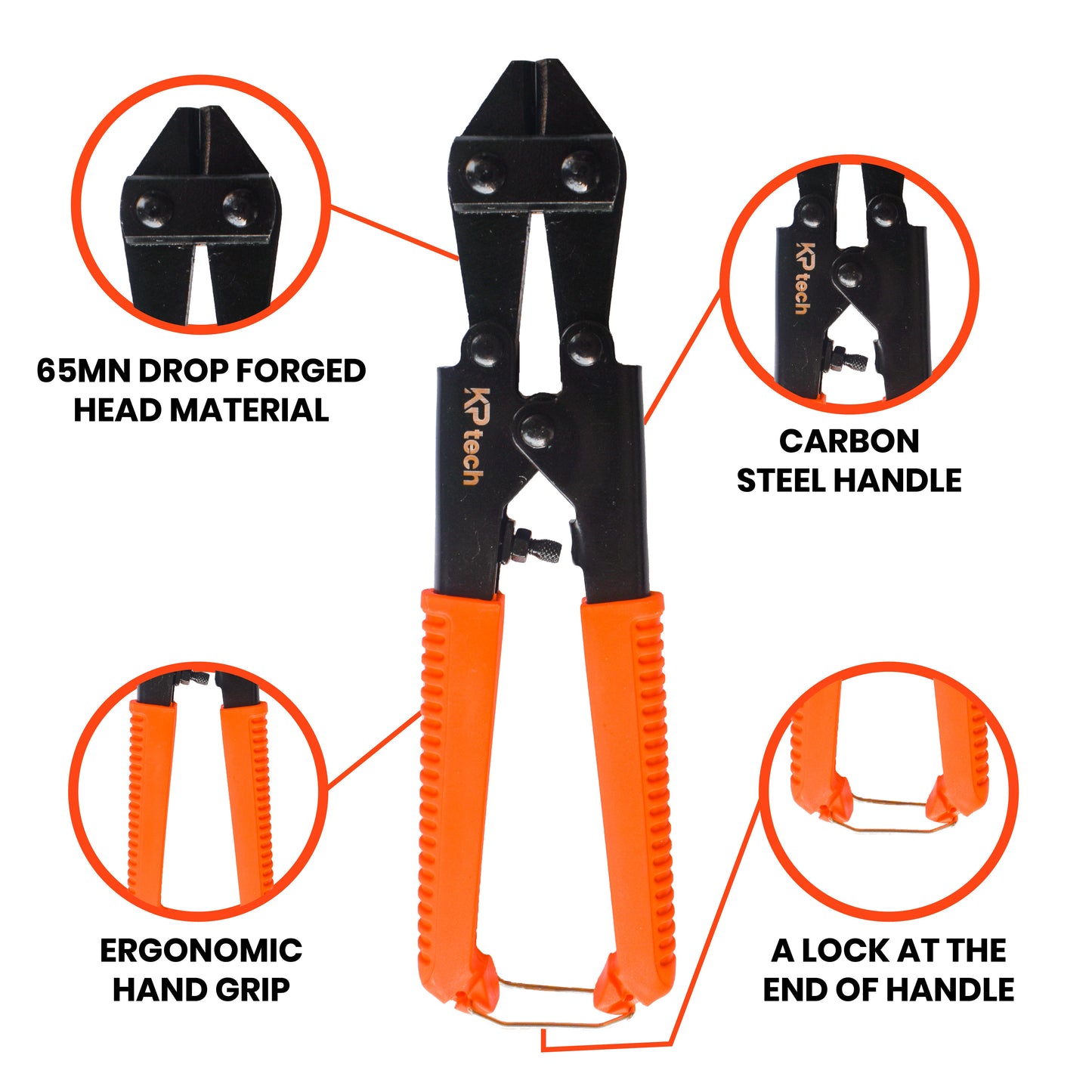 Mini Bolt Cutter | 8 Inch | HT-MBC0801