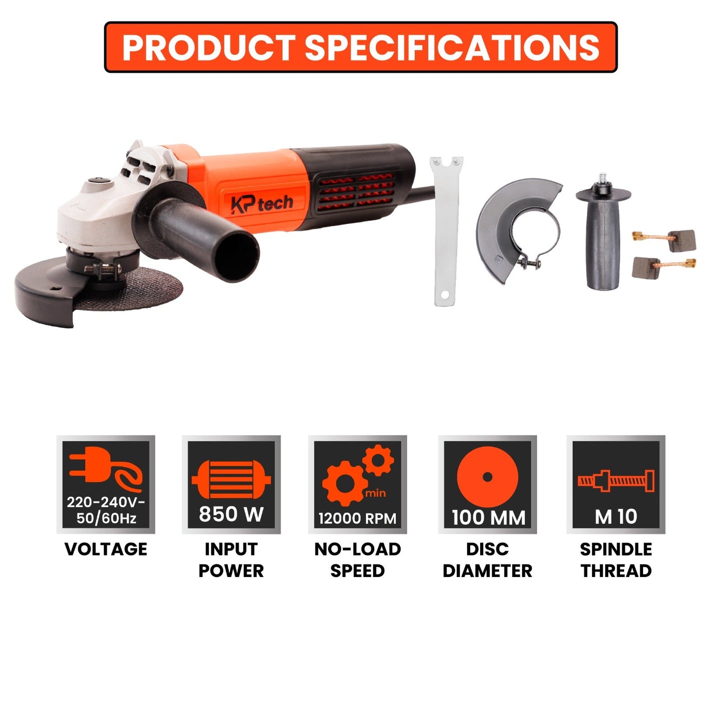 Angle Grinder 850W | 12000rpm