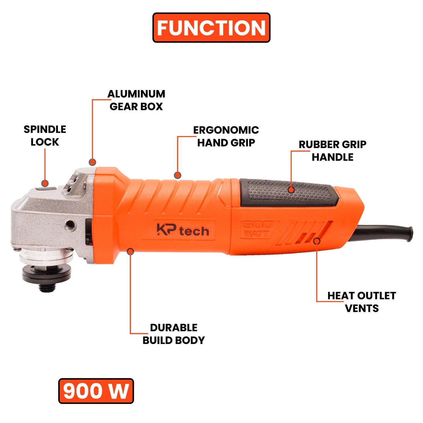 Angle Grinder 900W | 12000rpm