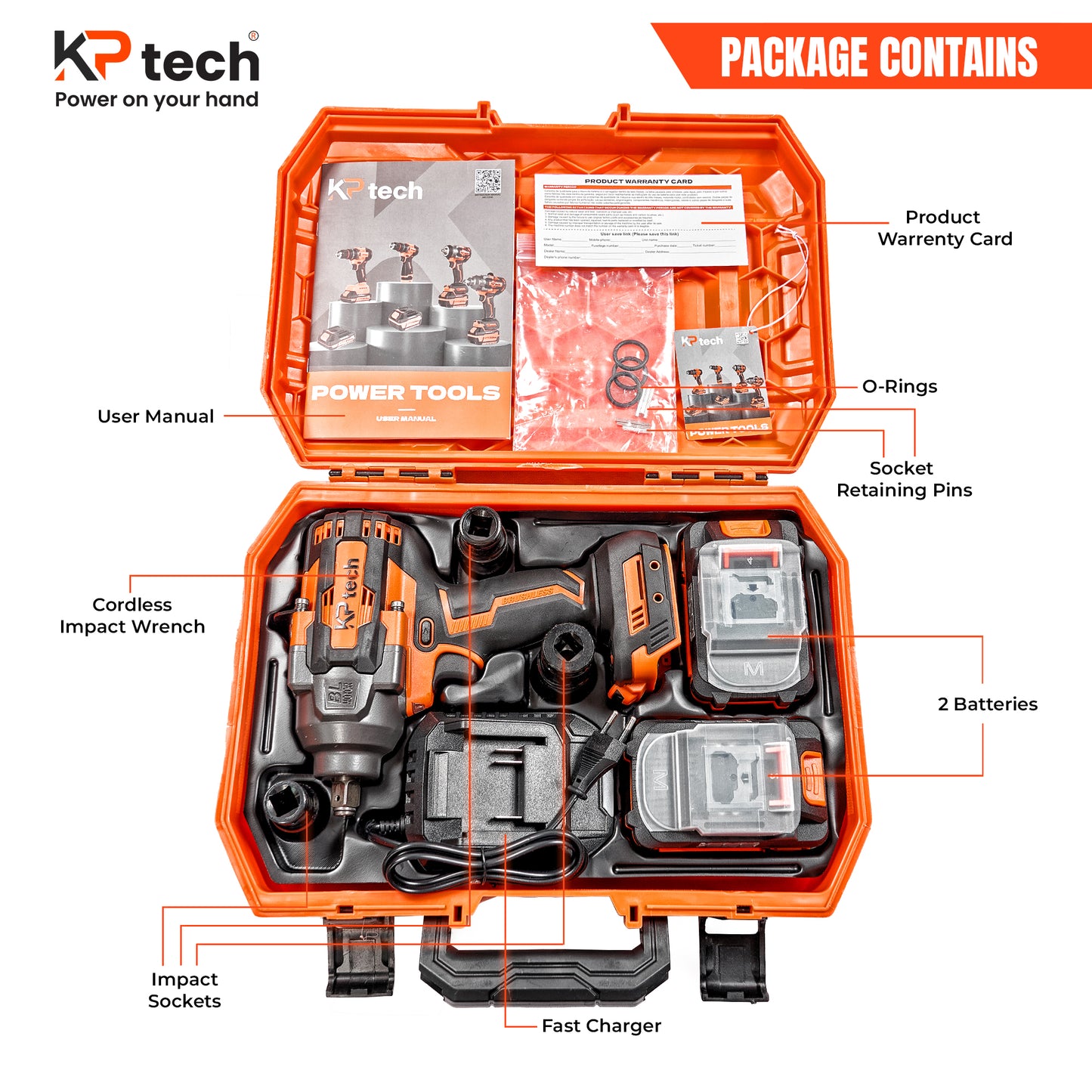 Cordless Impact Wrench BK-CIW2110-4AH