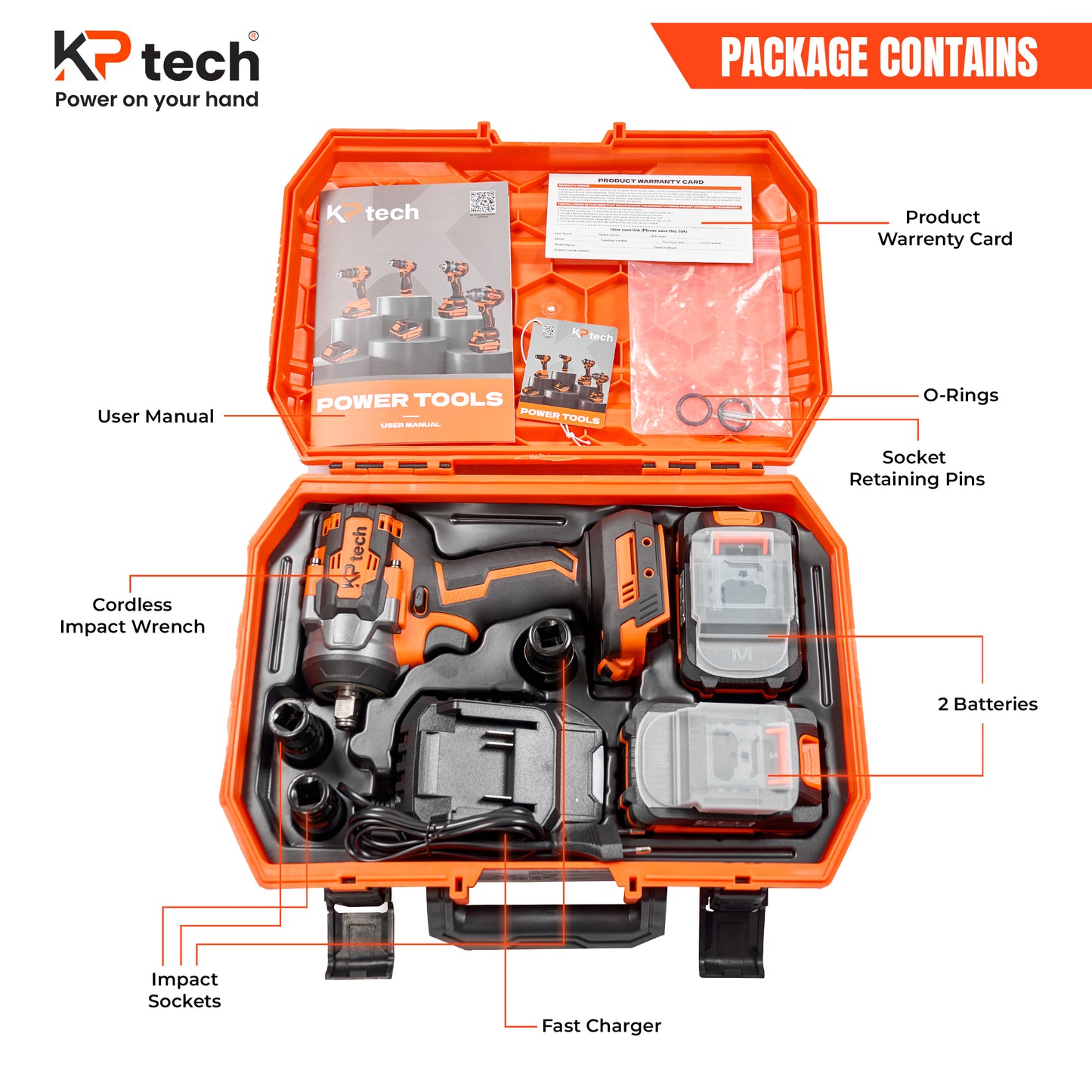 Cordless Impact Wrench BK-CIW2150-3AH