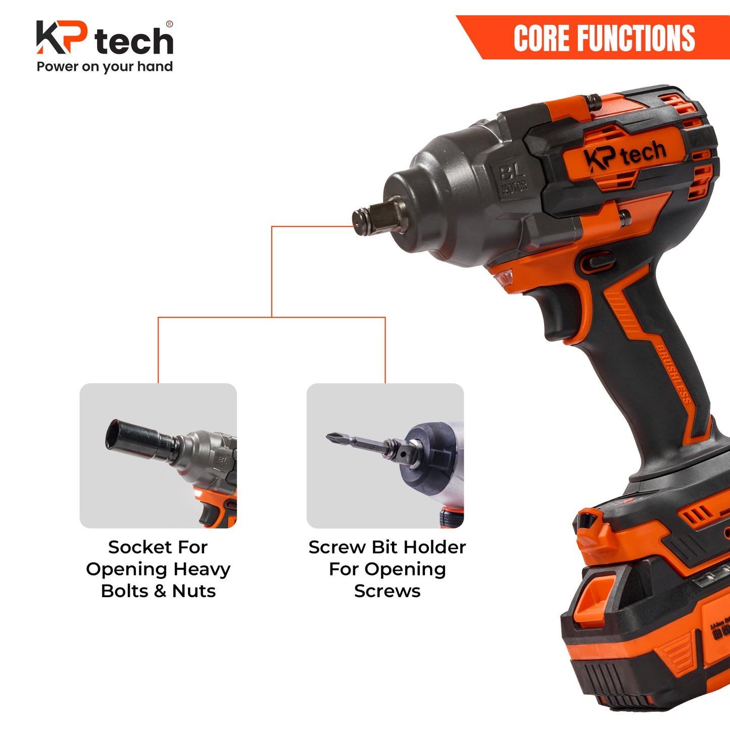 Cordless Impact Wrench BK-CIW2110-4AH