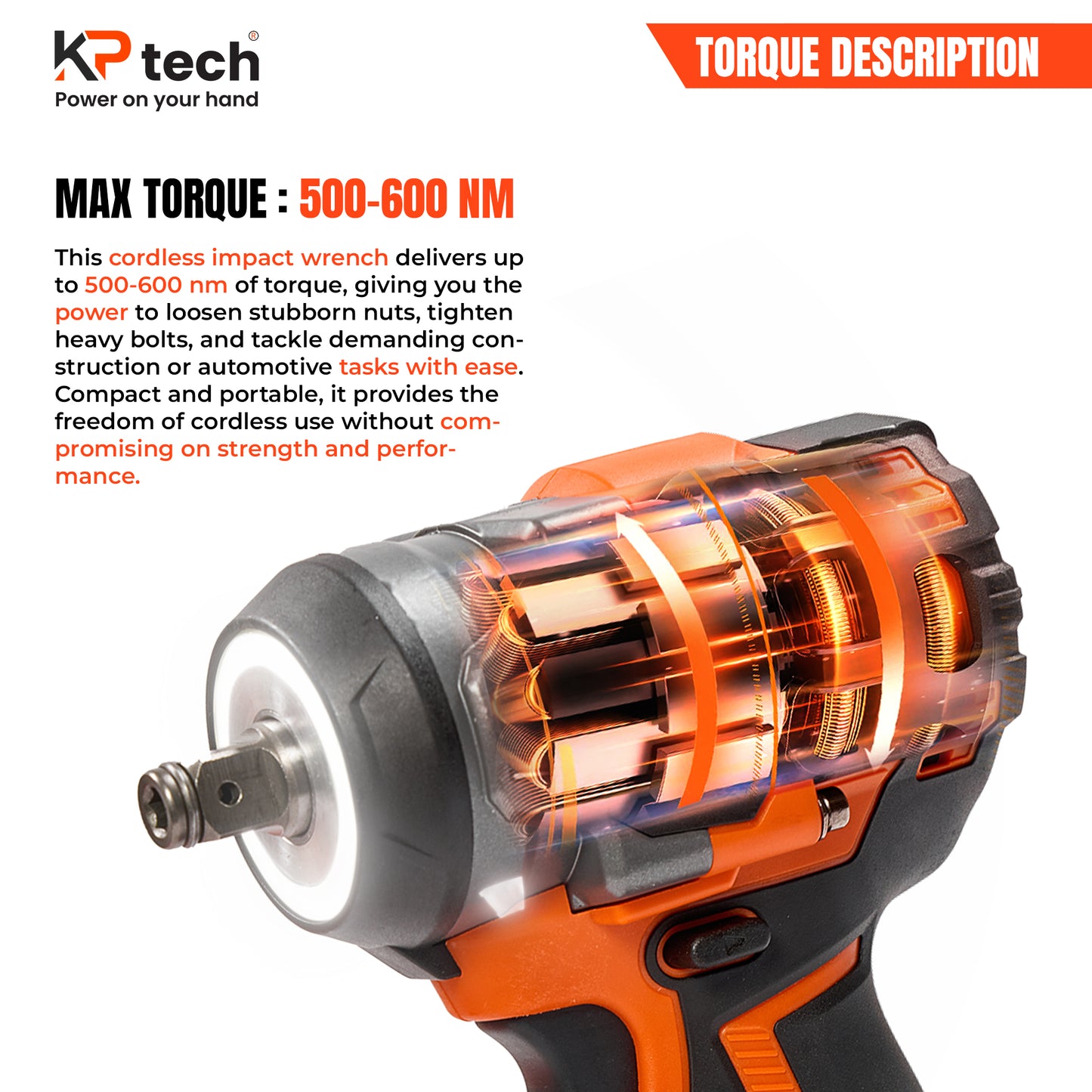 Cordless Impact Wrench BK-CIW2150-3AH