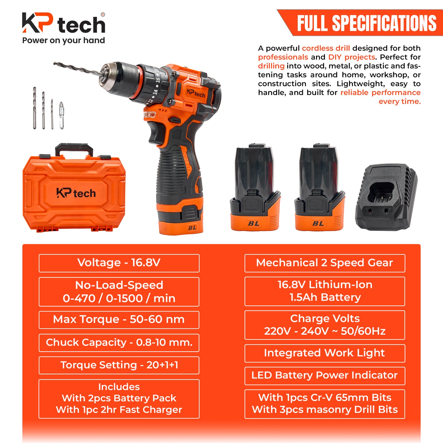 Cordless Drill BK-CLID1660