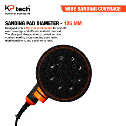 Orbital Sander 320W, 125mm | 5" BK-OS125
