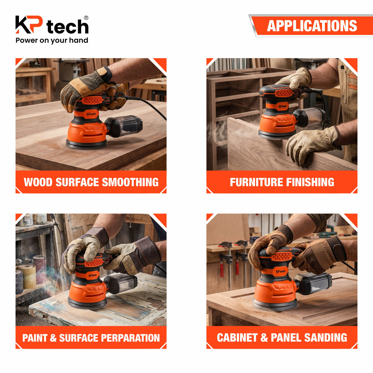 Orbital Sander 320W, 125mm | 5" BK-OS125