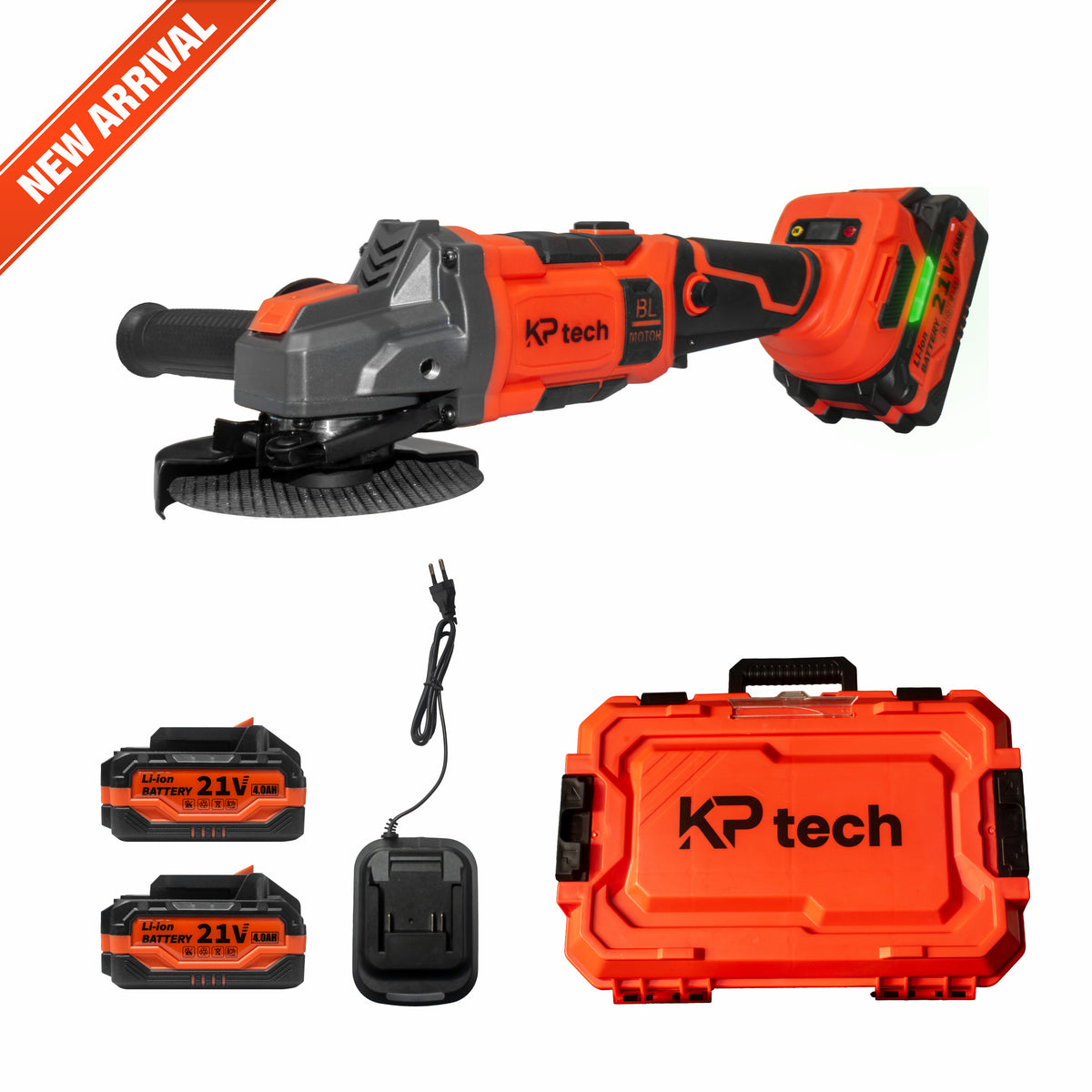 Cordless Angle Grinder 21V 4.0Ah, 100mm | 4", BK-CLG102