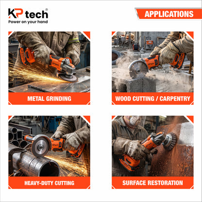 Cordless Angle Grinder 21V 4.0Ah, 100mm | 4", BK-CLG102
