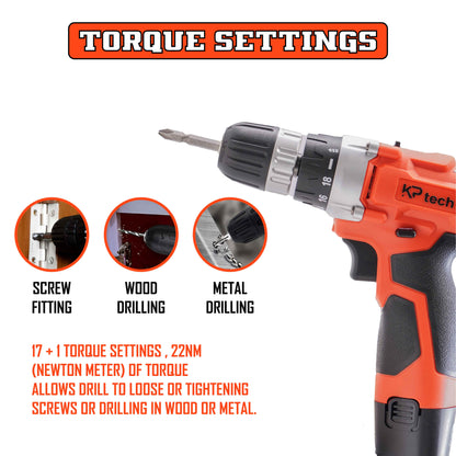 Cordless Drill 12V | 22NM Torque