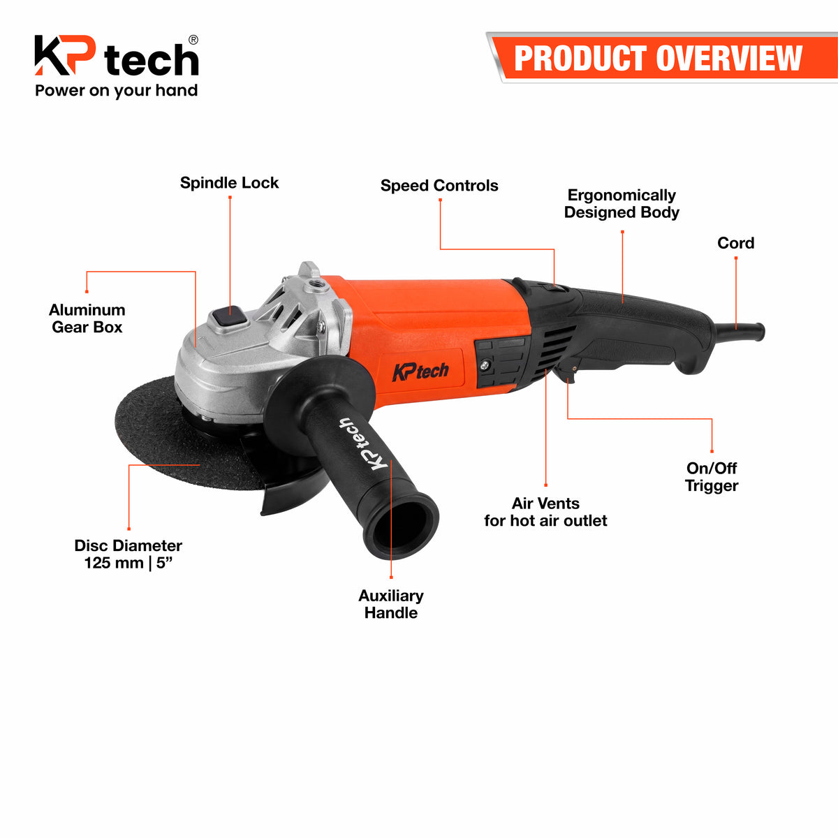 Angle Grinder 1200W BK-G1200