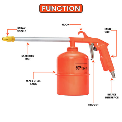 Air washing gun | 0.75L | 4bar pressure