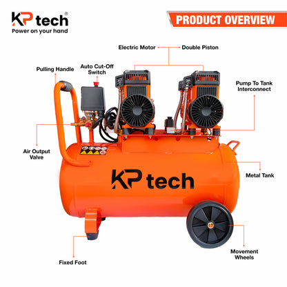 Air Compressor 50L-2 | 980+980 W | BK-AC50L-2