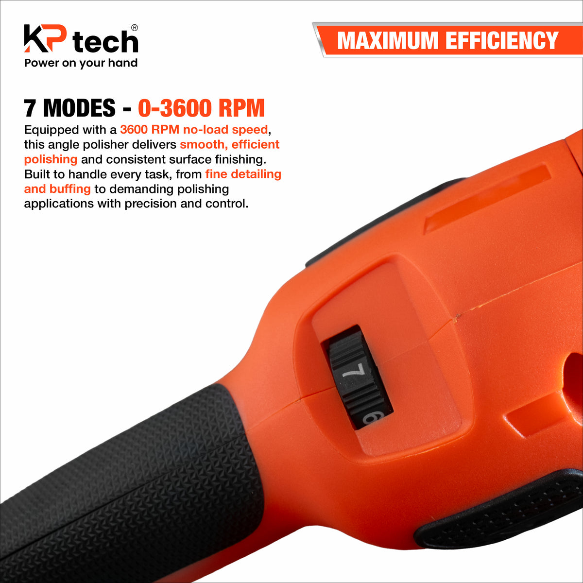 Angle Polisher 1400W | 180mm(7") | BK-CP1400