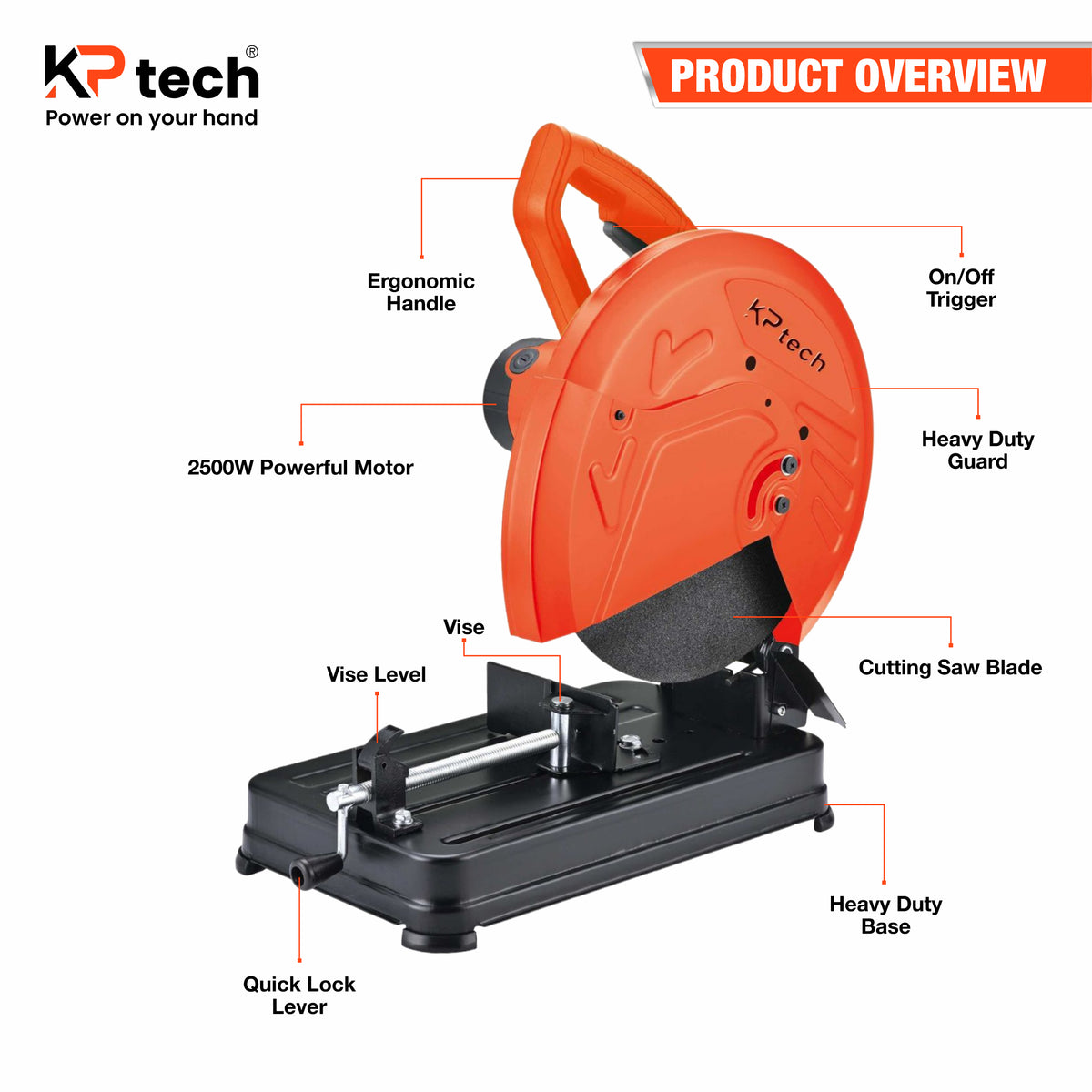 Cut Off Saw 2500W, 355 mm, BK-CP2500