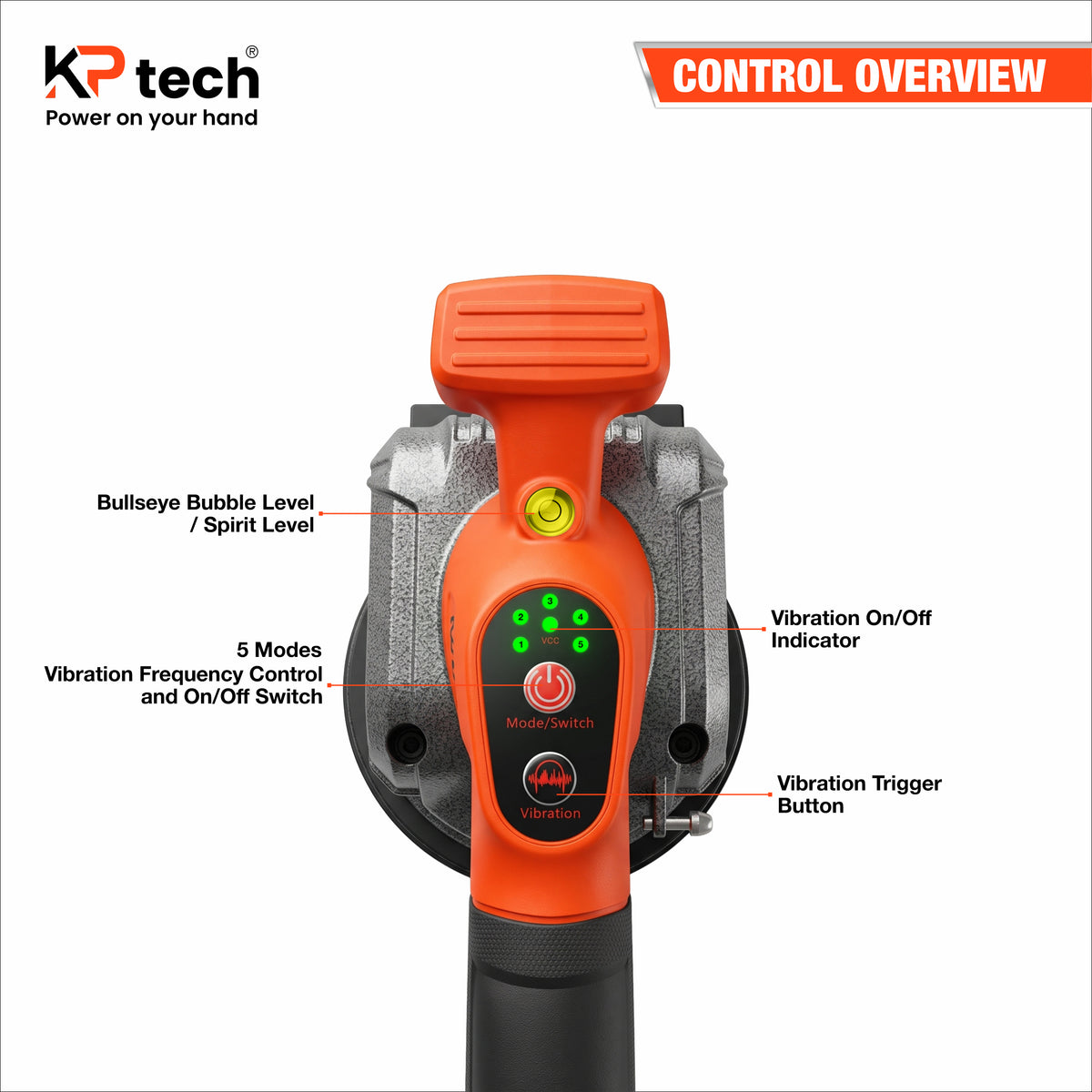 Cordless Tile Vibrator 21V 2.0Ah | 0-15000 VPM | BK-CTV3001