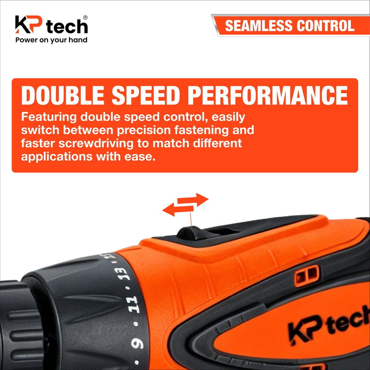 Electric Screwdriver 420W | 0-450, 450-1100 RPM | BK-ED4208