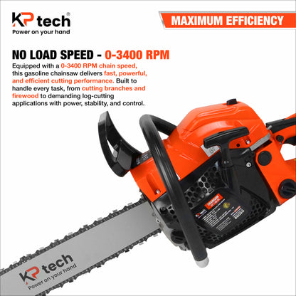 Gasoline Chainsaw 54.4CC | 18"(450mm) | BK-GCS1858