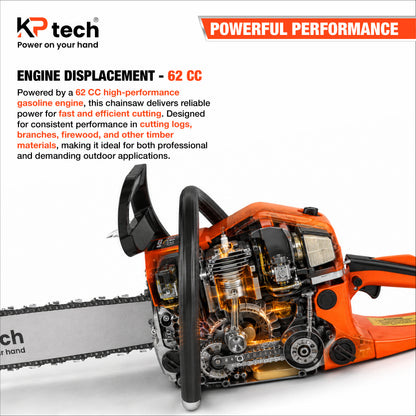Gasoline Chainsaw 62CC | 22"(560mm) | BK-GCS2262