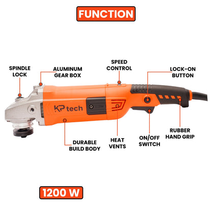 Angle Grinder 1200W | 3000-12000rpm